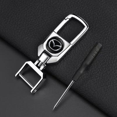 Car Remote Key Accessories Zinc Alloy Keychain Keyring For Mazda 2 3 6 5 Atenza CX30 CX90 CX60 CX50 MX30 CX3 CX5 MX5 CX7 Axela NH2