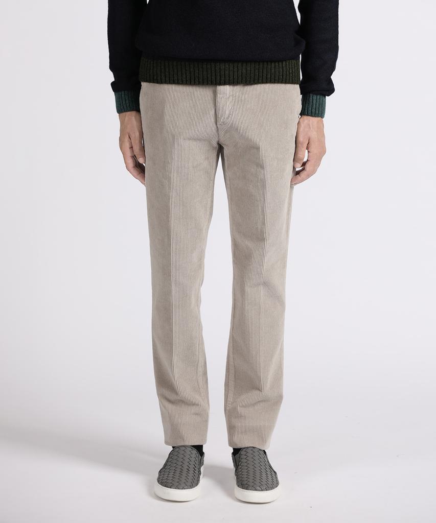 PANICALE Beige Slim Fit Corduroy Pants