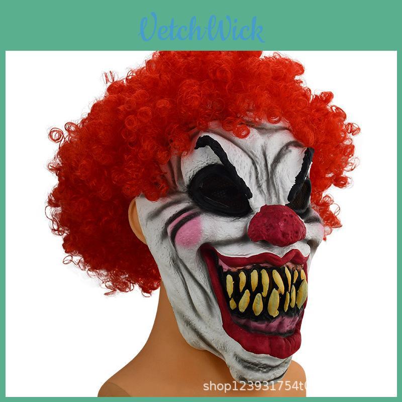 Horror Clown Latex Mask Halloween Christmas Party Role Play Props Scary Costume