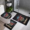 Harleydavidson Motorcycles Customize Your Name 3Pcs Bathroom Mat Set Toilet Lid Cover Ushaped Foot Mat Nonslip Floor Mat Decor For Bathroom