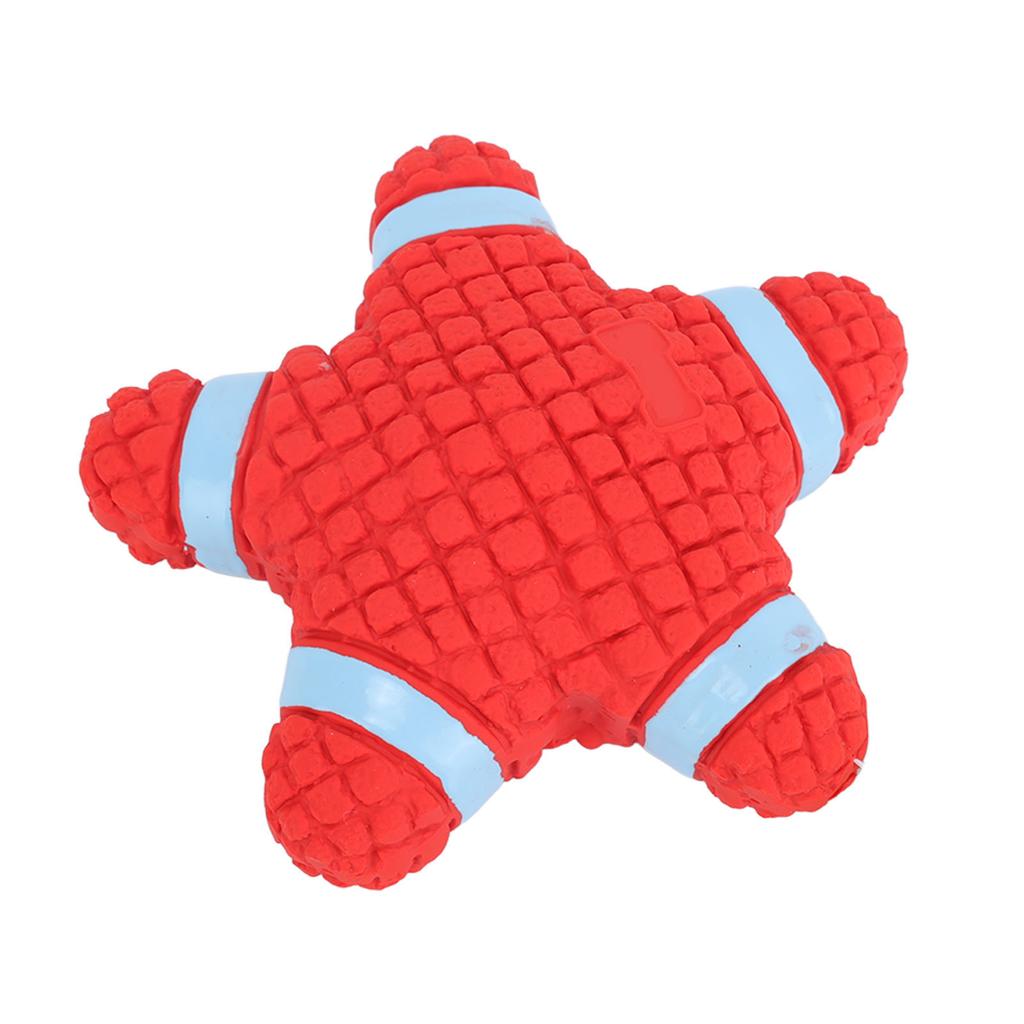 Giocattoli Squeaky per Cani Giocattolo Resistente Durevole per Cani Stella Marina Rossa Giocattoli da Masticare per Cuccioli per Addestramento Pulizia Denti