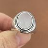 925 Sterling Silver Rings for Women Couple Minimalist Handmade Simple Pearl Heart Ring Party Jewelry Gift Prevent Allergy