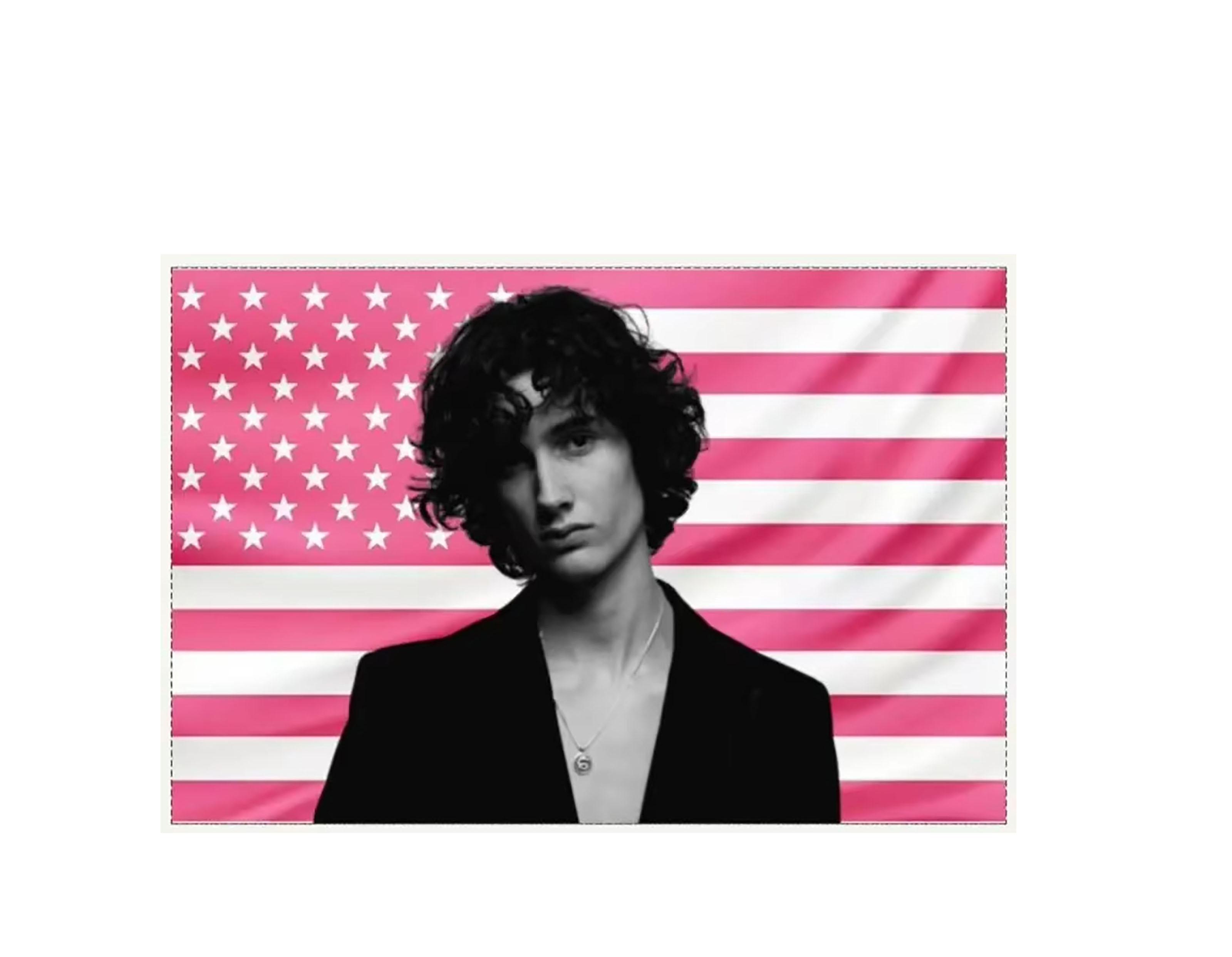 

2026 American Pink SOMBR Flag Tapestry Perfect Dorm Bedhead Backdrop Anime Themed Wall Decor Flat Printing 74x94cm(29x37in)