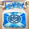 MSV Duisburg Pattern Bedding Quilt Set Quilt Cover Pillowcase Home Decoration Birthday Gift (1 * Duvet Cover + 2 * Pillowcase, Without Core)