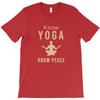 Know Yoga Know Peace T Shirt First Bunny Officer Mens Short Sleeve Shirt T Shirt