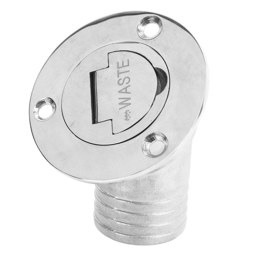 Boat Deck Filler 45 Degrees  316 Stainless Steel 38mm Flip Fill Cover with Keyless Cap for Marine Yacht