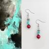 Chinese-Style Artistic Irregular Turquoise Tassel Earrings - Ethnic Ear Hooks for Women