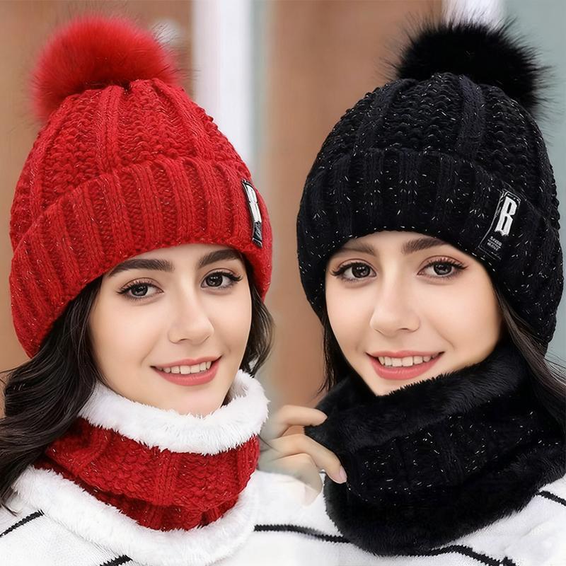 1PC Lined Cold-Resistant Fleece Plush Winter Soft Ear Warmer Windproof Women's Durable Beanie Warm-Retentive
