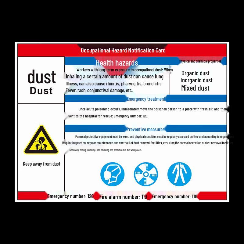 Dile Safety Warning Sign - Dust Notification