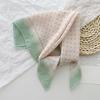 Polka Dot Cotton and Linen Small Square Scarf Silk Scarf Women's Spring and Summer Retro Literary and Breathable Student Versatile Decorative Scarf