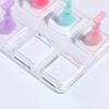 5/10 Grid Transparent Acrylic Nail Display Stand Multi-Purpose Mannequin Holder For Press On Nails Without Magnet Training Base