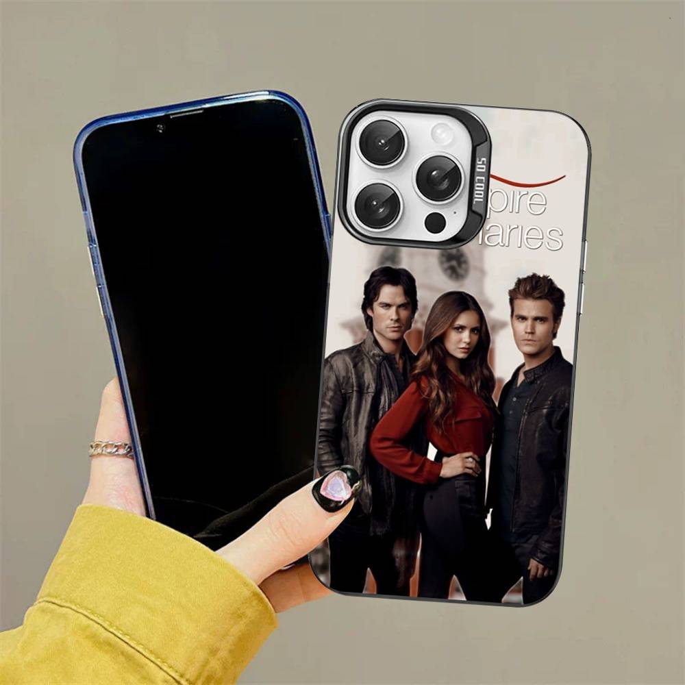 T-The V-Vampire Diaries Movie Phone Case For iPhone 16 15 14 13 12 11 Pro Max 17 Plus Colorful Cover