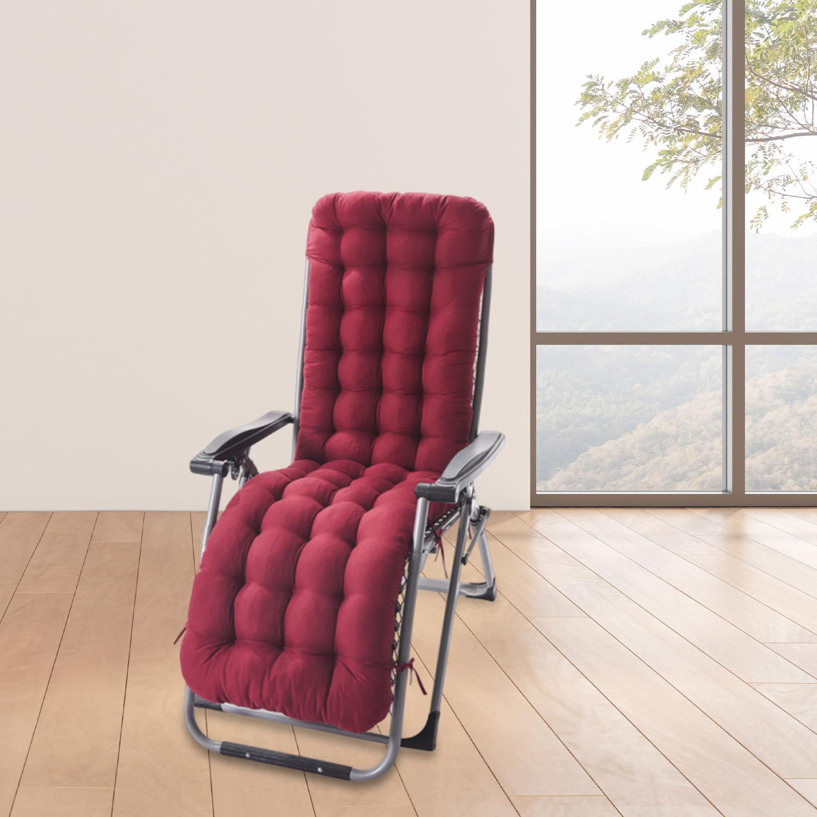 Подушка для стула с высокой спинкой комфортный отдых для садового патио сиденье утолщенная красный 2430₽