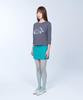 Laailai Drift Flow 3/4 Sleeve Tee (Charcoal)