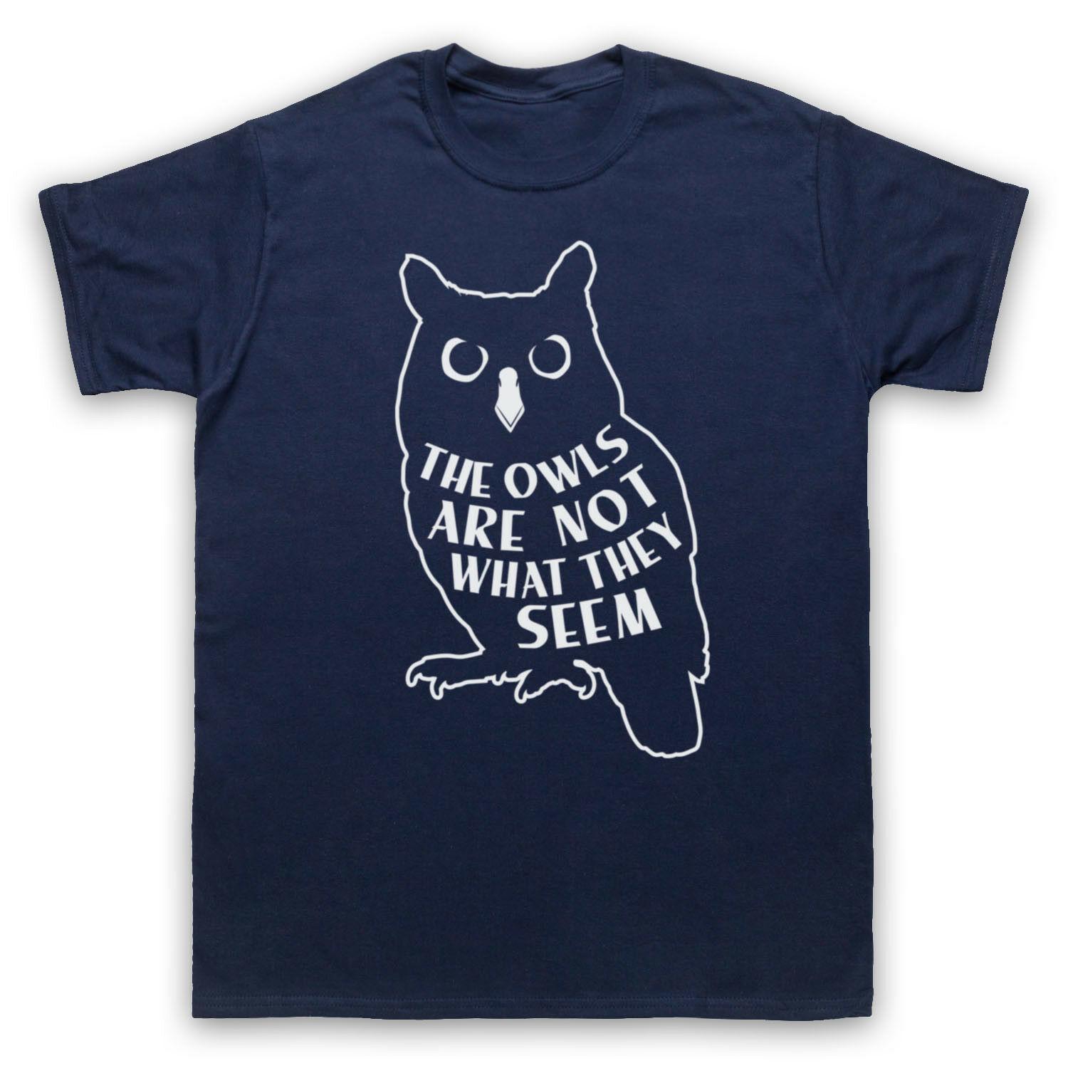 Summer THE American TV Series TWIN PEAKS The OWLS ARE NOT WHAT They Seem Tops S темно-синий