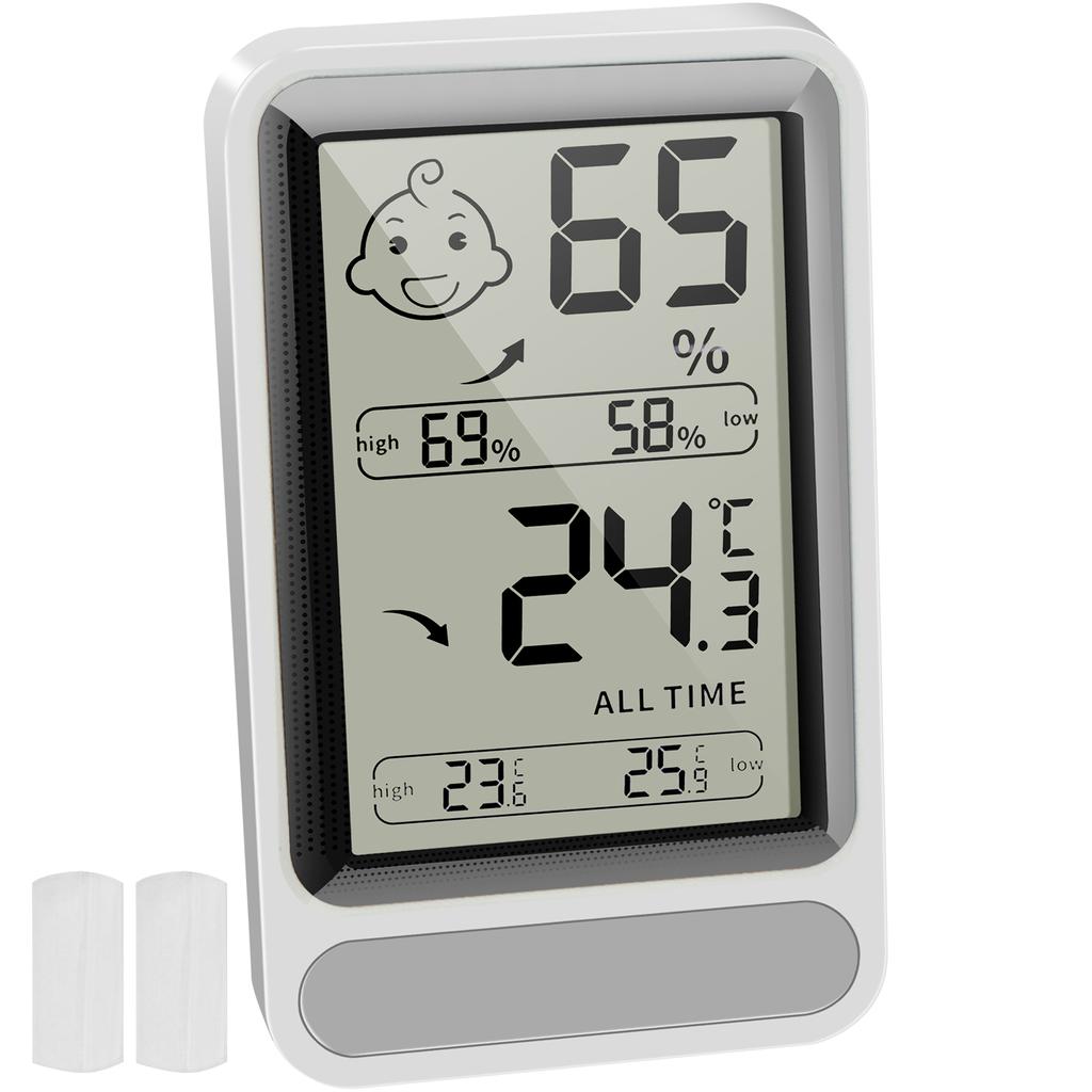 Digital Thermometer Hygrometer Measure High Precision Indoor Room Large Screen LCD Monitor Weather Station Outdoor