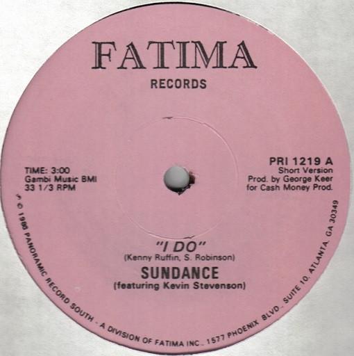 

12-дюймовая пластинка SUNDANCE KEVIN STEVENSON I Do PRI1219 Fatima Records 1986 США SoulFunk Б/у