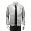 Herrenjacke Stehkragen Schlanke Jacke Herbstmode Herren Motorrad Lässiger Mantel Herren Moto Biker Mantel