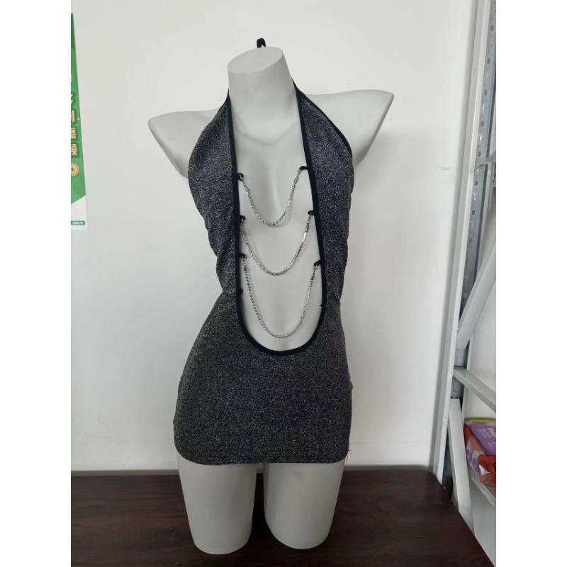 Sexy underwear women's deep V-wrapped buttocks hot backless fun free tight secretary uniform sexy stunner nightclub outfit