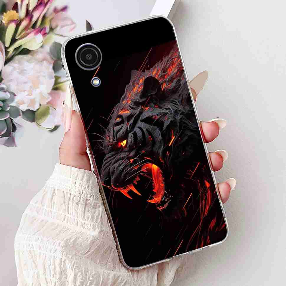 For Samsung A03Core Case Soft Silicone Cute Heart Painted Cover Case For Samsung Galaxy A03 Core SM-A032F TPU Fundas Capa