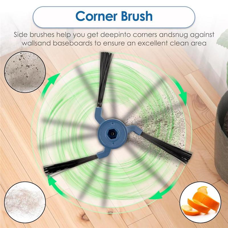 

A65T-Replacement Side Brush For Eufy X10 Pro Omni Robot Vacuum And Mop, Robotic Vacuum Side Brushes