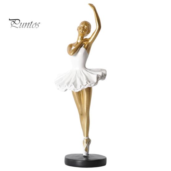 Figurină Balerină Figurină, Statuie Balerină cu Bază Rotundă Stabilă, Figurine cu Bază Contragreutate din Rășină, Decor Artistic Elegant pentru Birou pentru Dormitor
