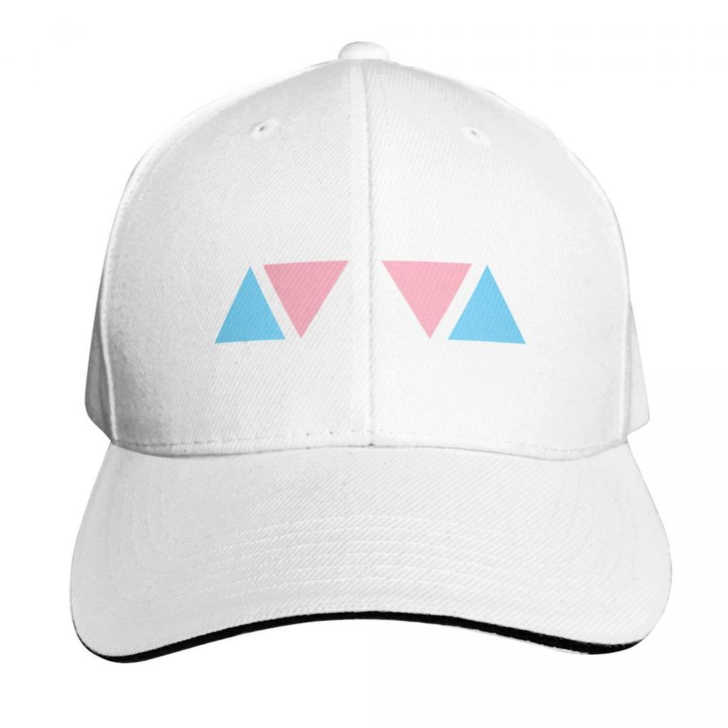 Minimalist Triangles Transgender Pride Baseball Cap Outdoor Golf Running Hiking Summer Beach Travel Streetwear Hip Hop Trendy