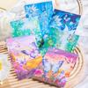 5 Sheets Large-Size Background Stickers with Gold Foil & Laser Effect Gorgeous Dreamy Patterns for DIY Decoration