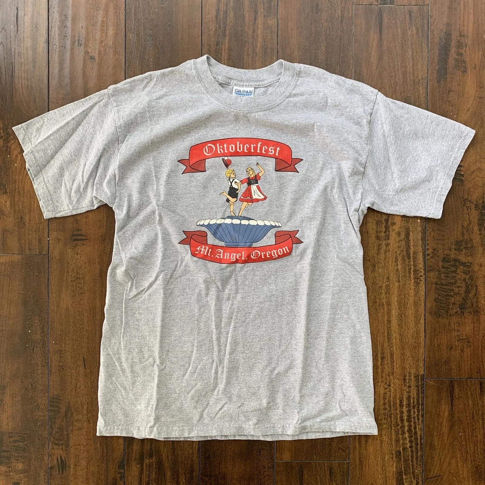 

Oktoberfest October Fest Vintage T Shirt OREGON German Funny Rap Costume Y2K 2XL