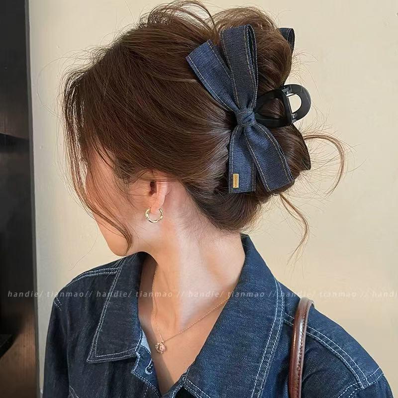 2025 Korean Style Large Updo Hair Clip for Thick Hair – Elegant Autumn Women’s Shark Clip