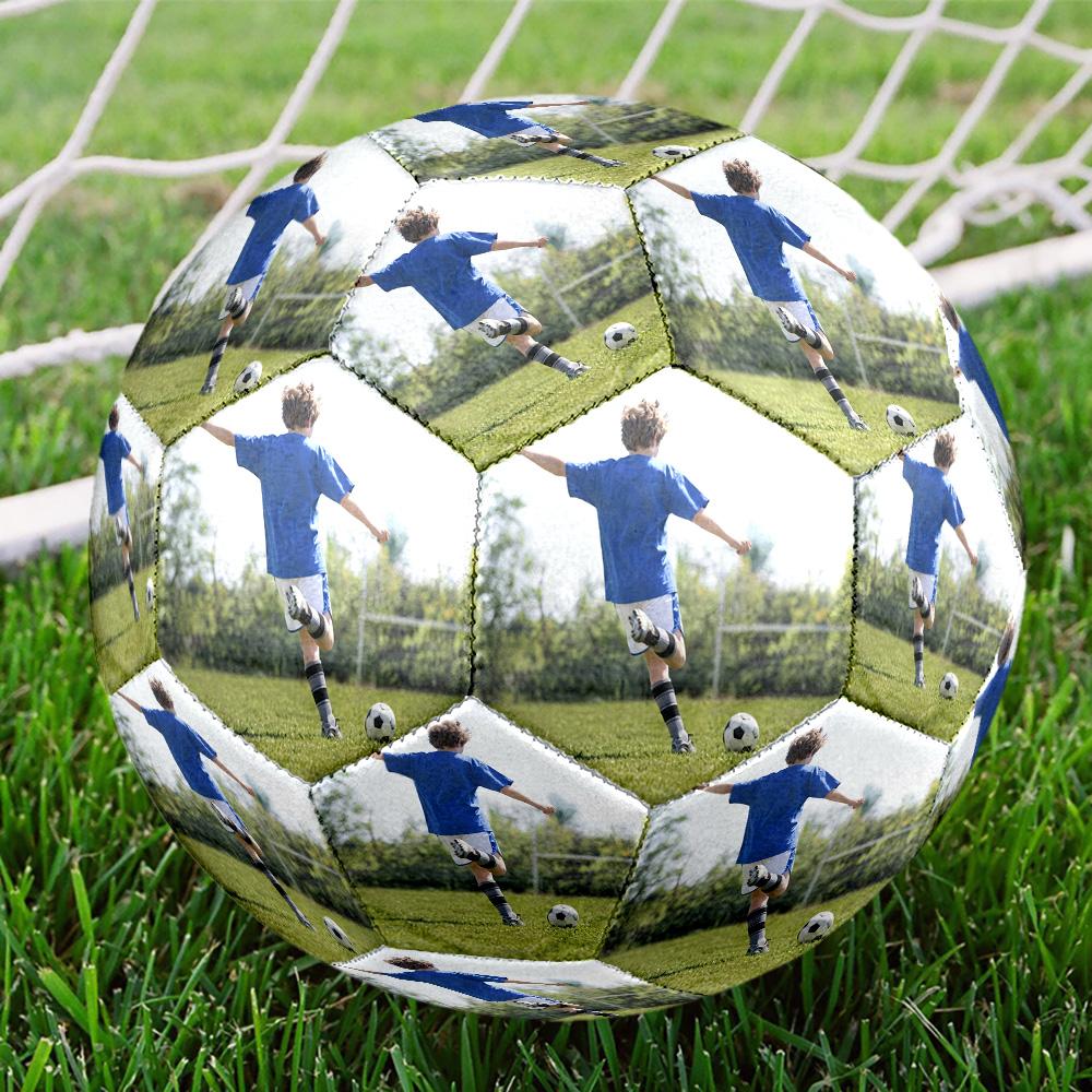 1pc Custom Photo Image Soccer Ball Size 5 Indoor Soccer Ball Fashion Colorful Backyard Game - Great For Sports Fans Gift