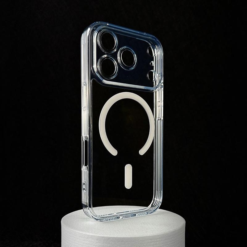 Apple 17 Pro Max Vollschutz Magnetisch Transparent Hülle