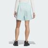 Adidas Loose-Fit Solid Color Casual Shorts Women Bottoms Light-Blue JN6666