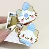 5Pcs Girl Hairpins Pixel Cat Funny Expression Design Non-Slip Clips Broken Hair Bangs Hair Pins Lightweight Hair Accessories