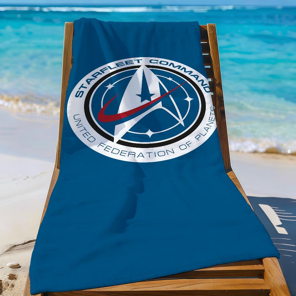 Movie S-Star T-TrekS Starfleet Command Towel Quick Drying Beach Towels Are Suitable For Swimming Pools Camping Yoga And The Gym