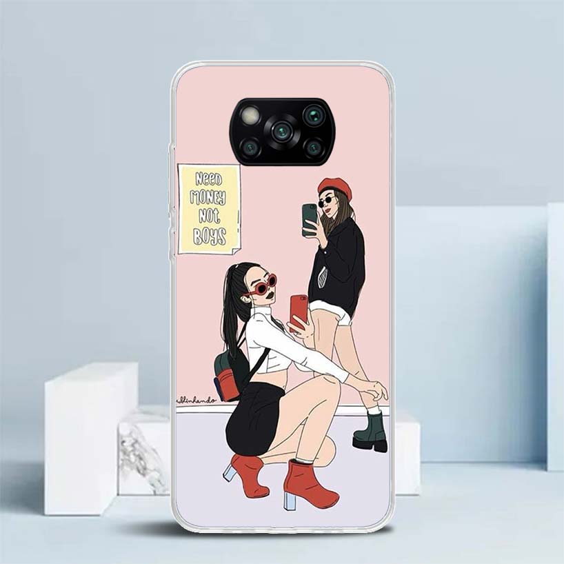 

Girls Best Friends Forever BFF Soft Cover for Xiaomi Poco F7 Ultra X7 X6 X5 Pro M7 Phone Case Redmi 15 15C 13 13C 12 12C 10 10C Redmi 15C (173)
