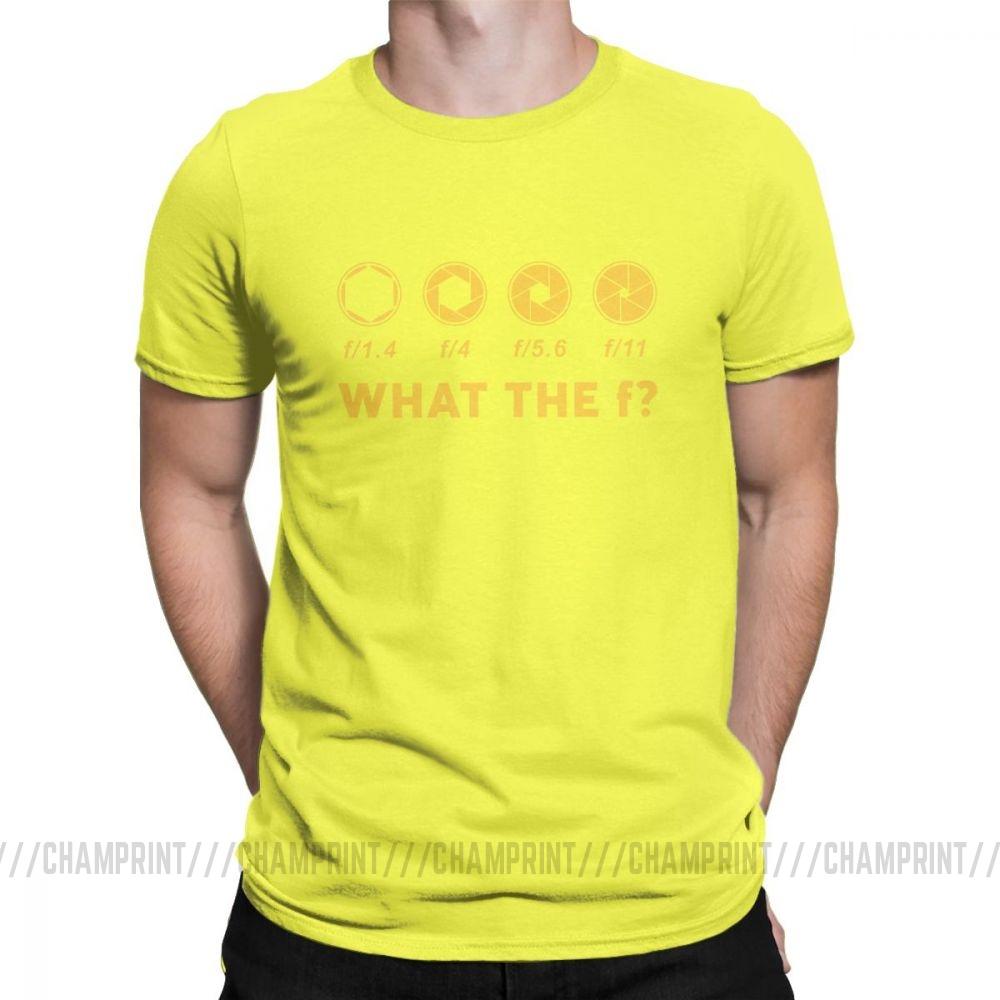 Lustiges Fotografie Blende T-Shirt für Männer Fotograf Was zum Teufel Neuheit Baumwolle T-Shirts Kurzarm