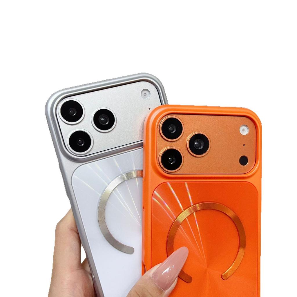 Applicable to iphone11pro mobile phone case Aurora 11pro colorful 11 CD pattern magnetic case 11pm