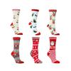 Hot selling Christmas socks, new styles of reindeer men's and women's long socks, personalized cotton socks, mid length socks, Halloween socks