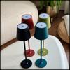 Green LED table lamp 38.5CM wireless 3 modes touch night light