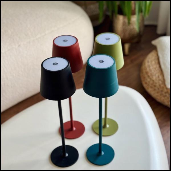 Green LED table lamp 38.5CM wireless 3 modes touch night light