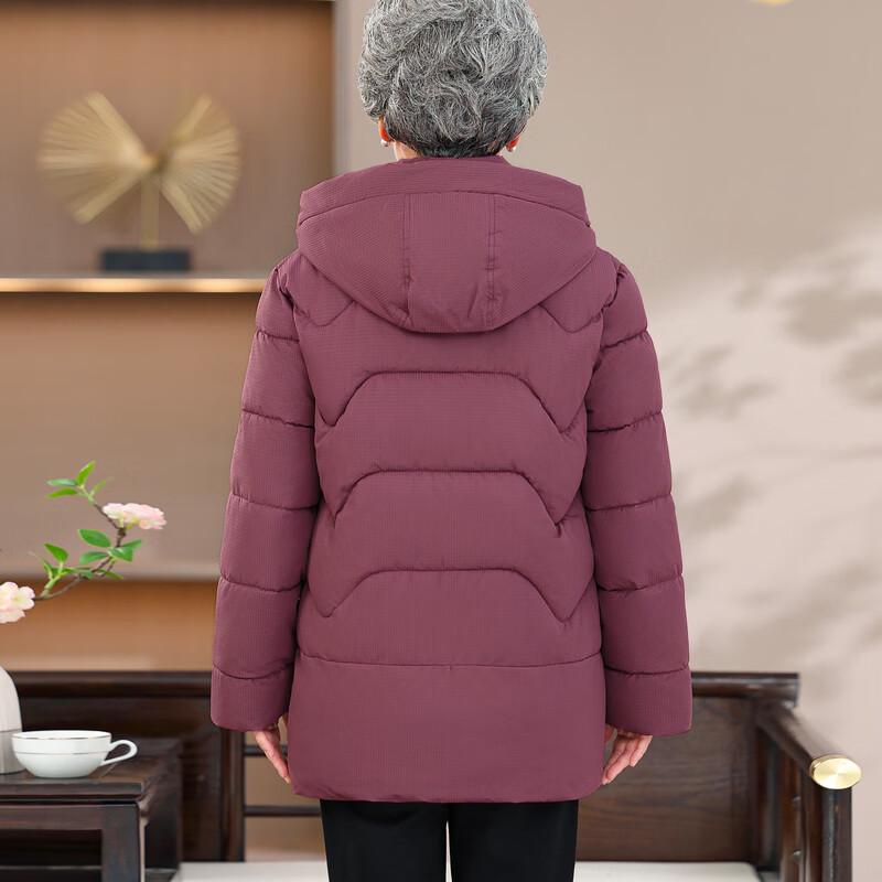 Hodo Women's Thermal Hooded Winter Jacket for Seniors