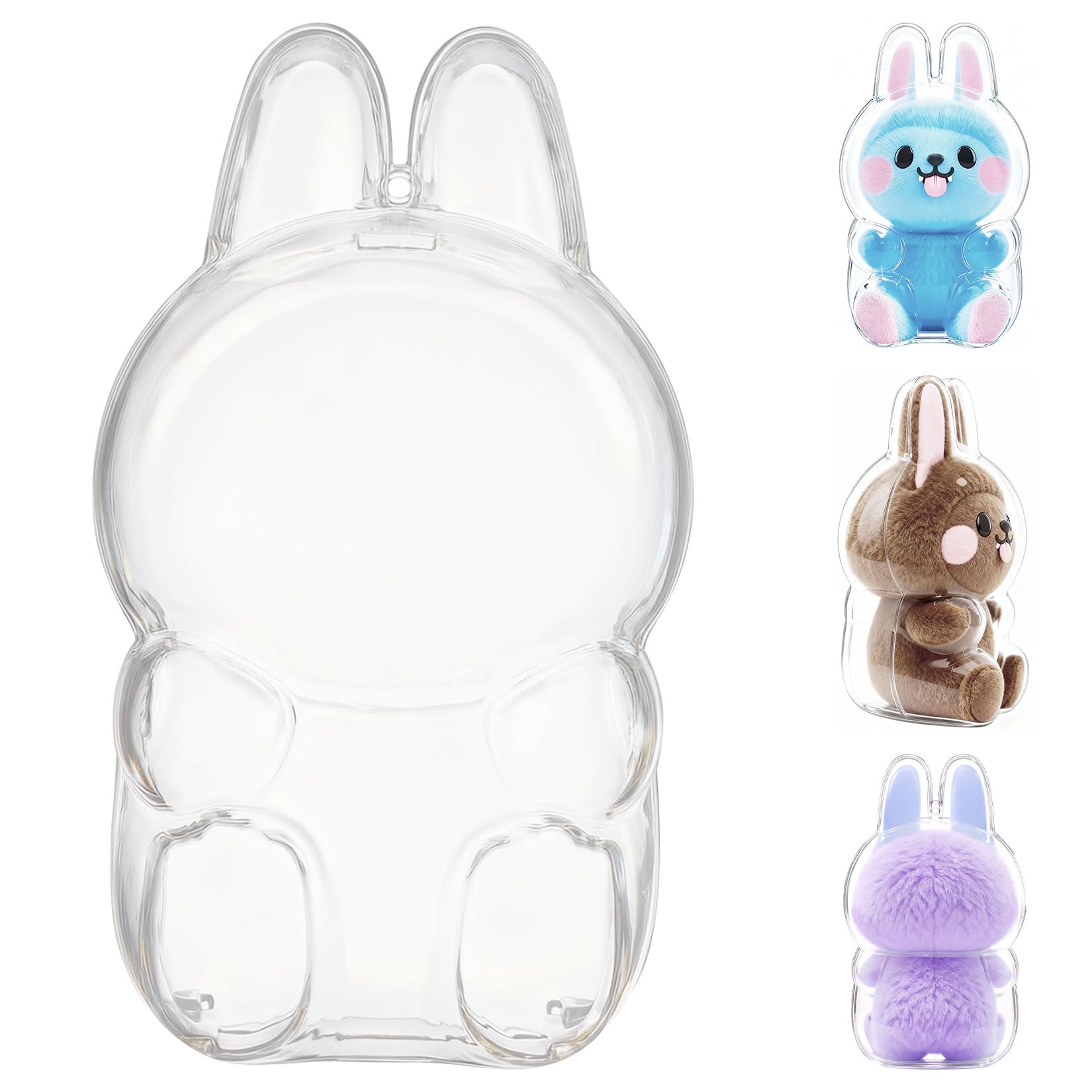 

Прозрачный чехол LABUBU, Прозрачная крышка, Подходит для LABUBU как в стоячем, так и в сидячем положении, Удобно носить, Хранение и Защита, Тонкий и Легкий