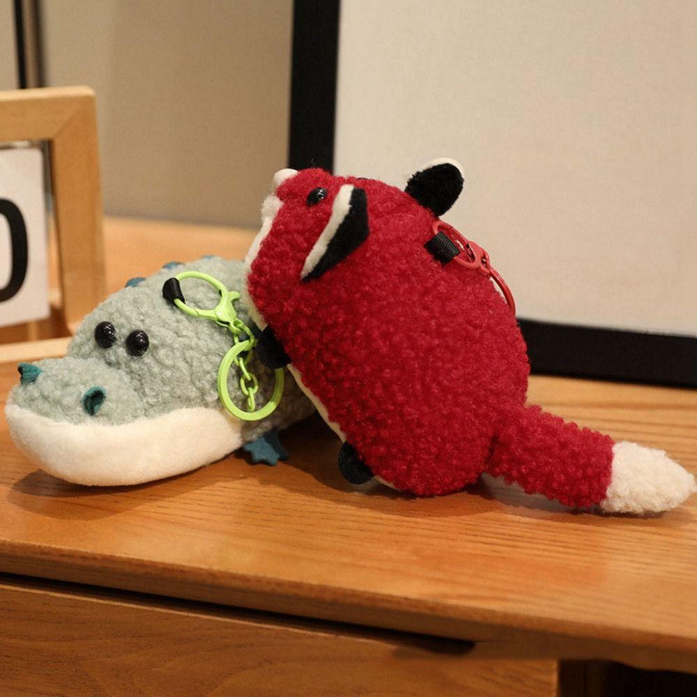 Plushies Doll Press Squeeze Doll Pendant Soft Crocodile Plush Keychains  Backpack Decor