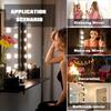 Touch-Control Stepless Dimming LED Vanity Lights with 10 Bulbs for Makeup, Cable Management, and Color Adjustment