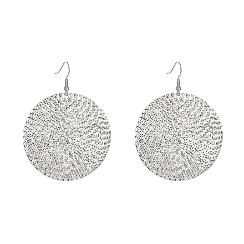 Disc large earrings European and American geometric ear hooks fashion exaggerated versatile earrings earrings