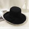 Versatile Women Sun Hat Broad-edged Bucket Hat Double-sided Wear Fisherman's Hat  Vacation
