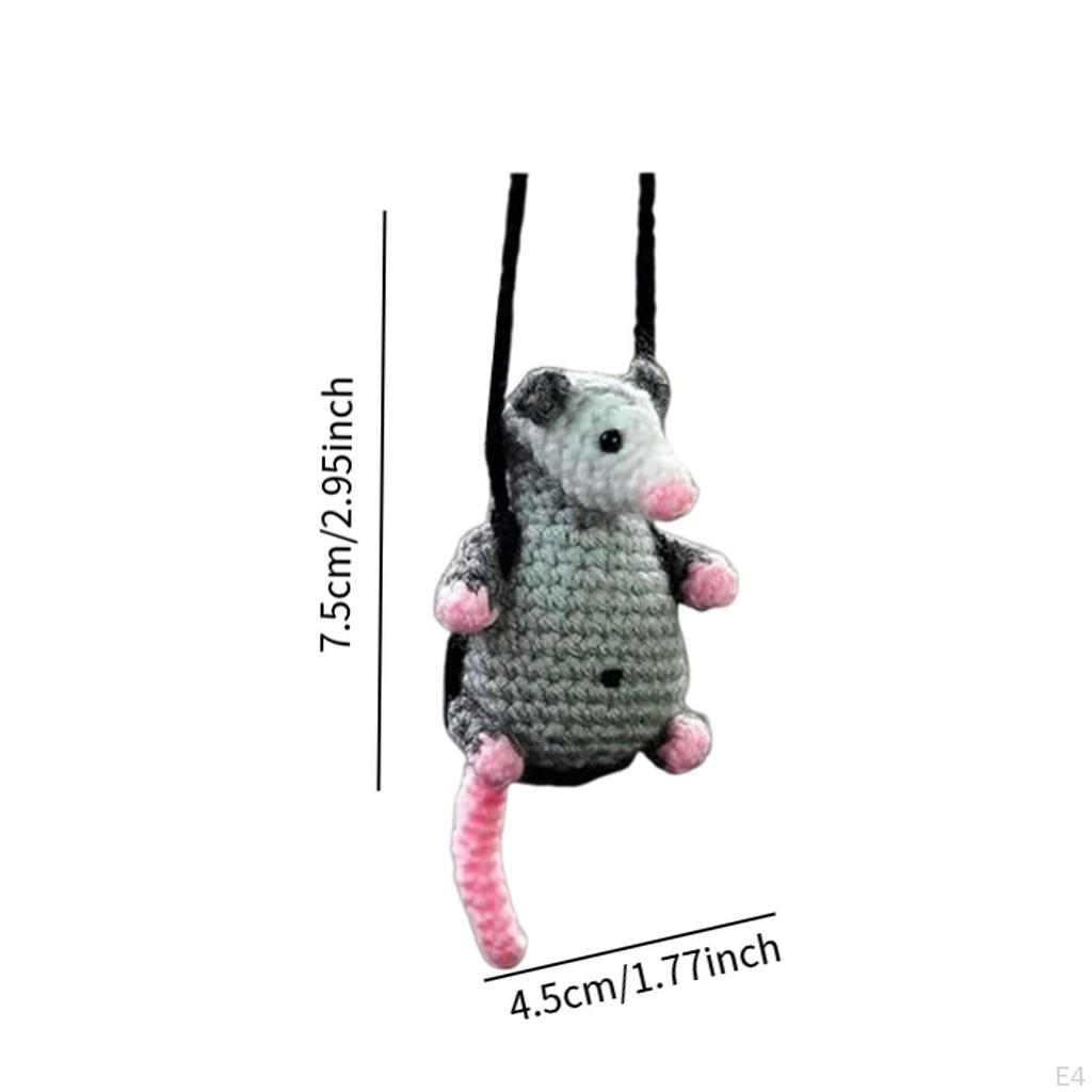 Car Mouse Pendant Auto Rearview Mirror Decorative Birthday Gift Funny Hanging Ornament for