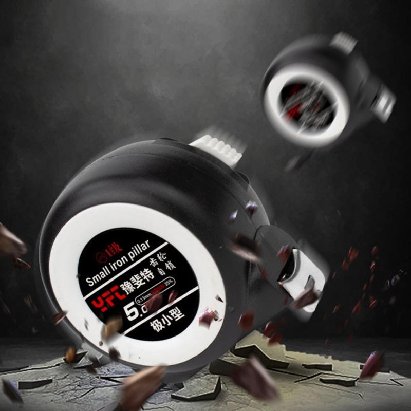 Ruletă cu blocare automată 3/5/7.5/10m Ruletă portabilă cu clips de spate Riglă metrică profesională pentru industrie