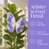 Flower Pattern Artificial Butterfly Gradient Color 3D Silk Yarn Butterfly  Wedding Party Decoration